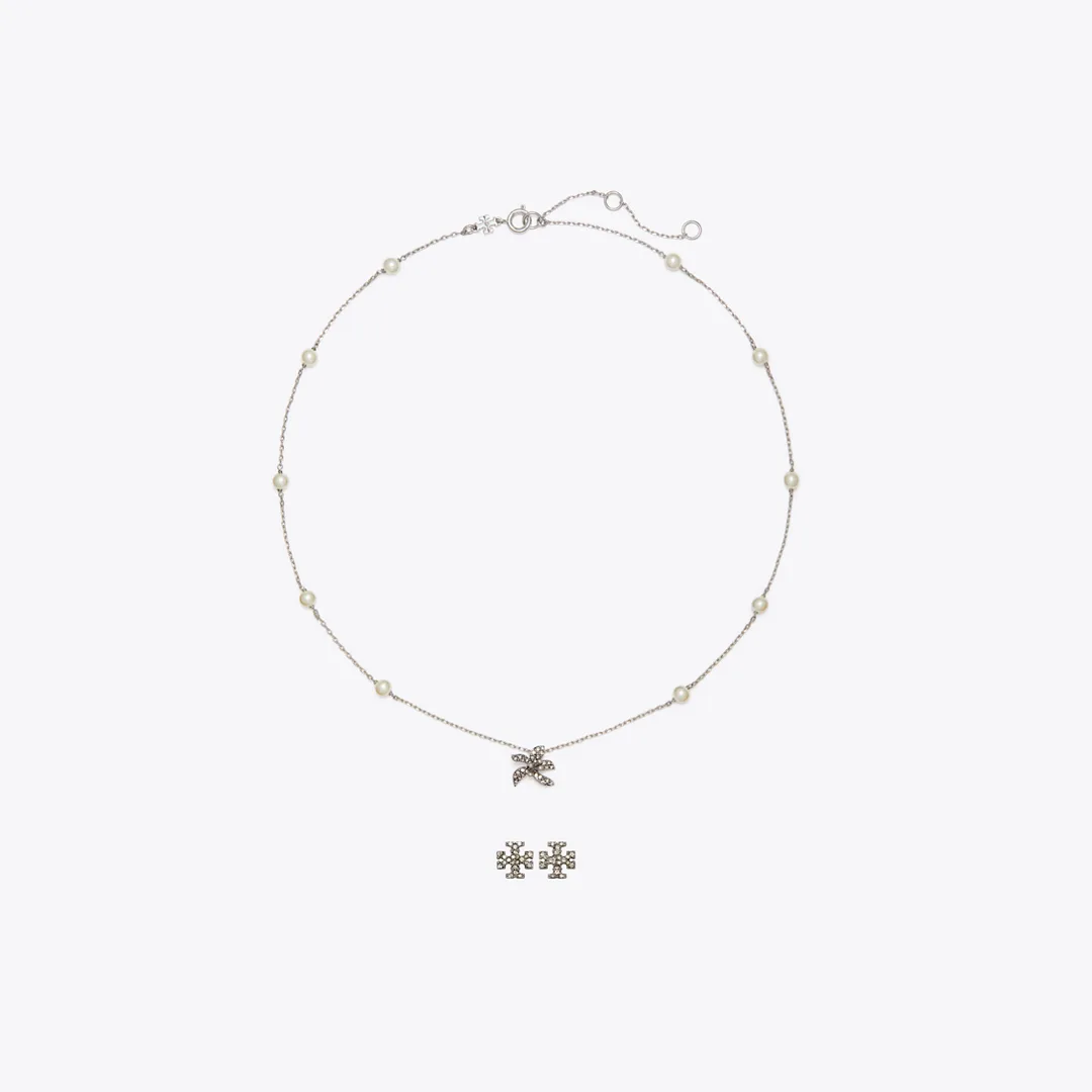 Moondance Pendant and Earrings Gift Set by Tory Burch