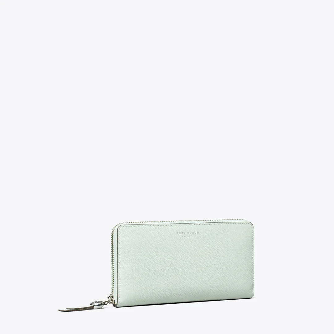 Leather Zip Continental Wallet