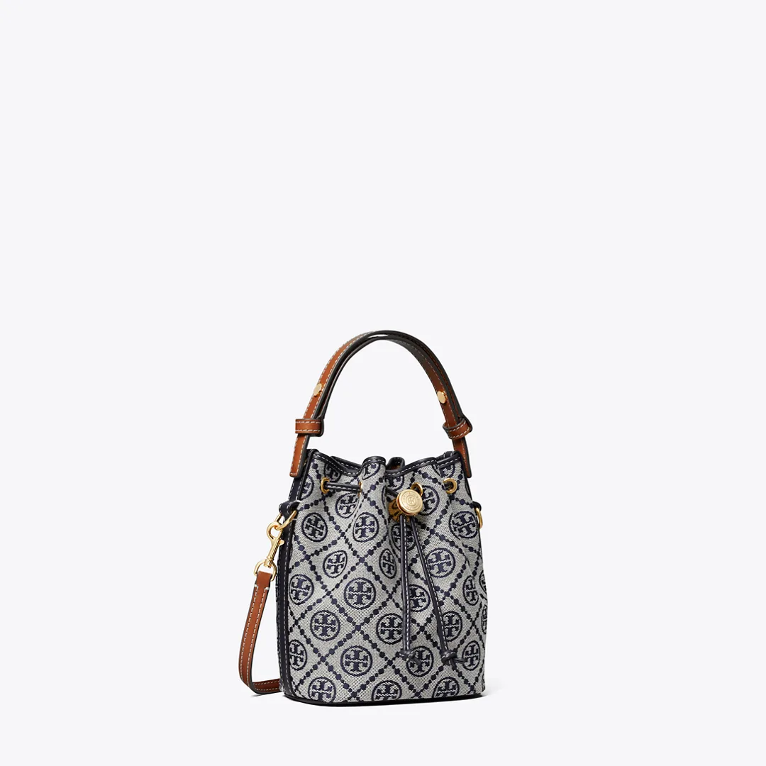 T Monogram Mini Bucket Bag by Tory Burch