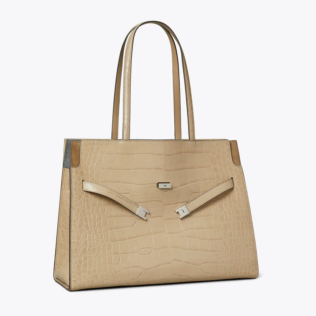 Lee Radziwill Embossed Tote by Tory Burch