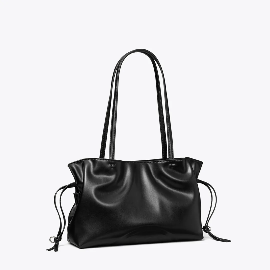 Small Ella Natuura Drawstring Tote by Tory Burch