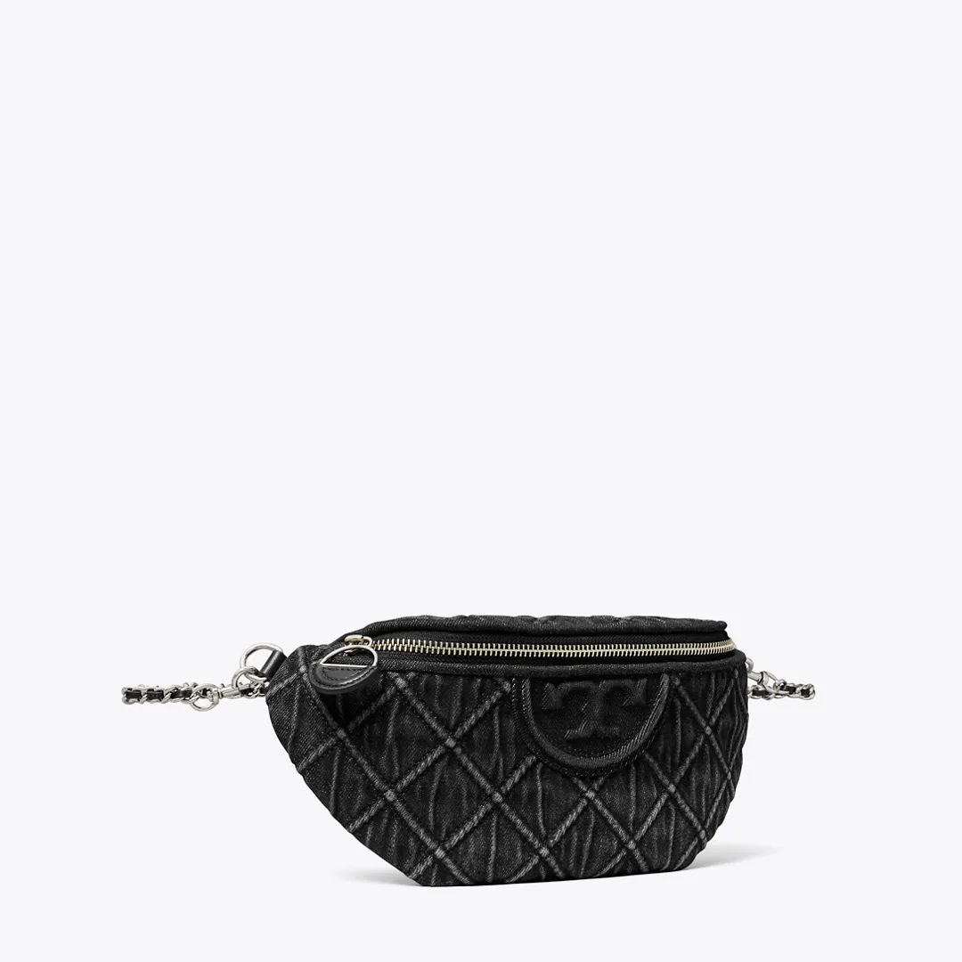 Fleming Denim Belt Bag by Tory Burch