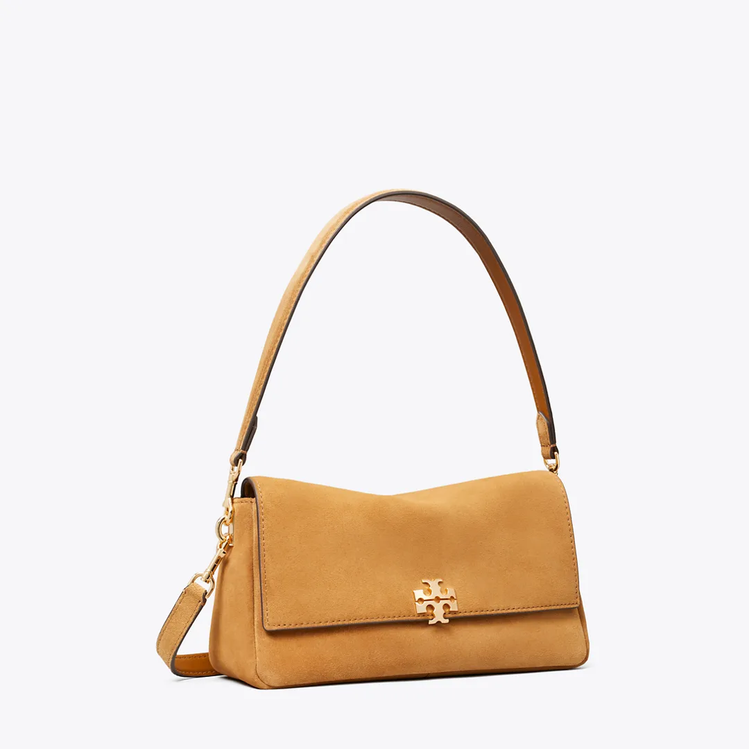 Small Charlie Suede Shoulder Bag by Tory Burch