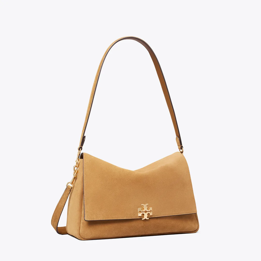 Charlie Suede Shoulder Bag by Tory Burch