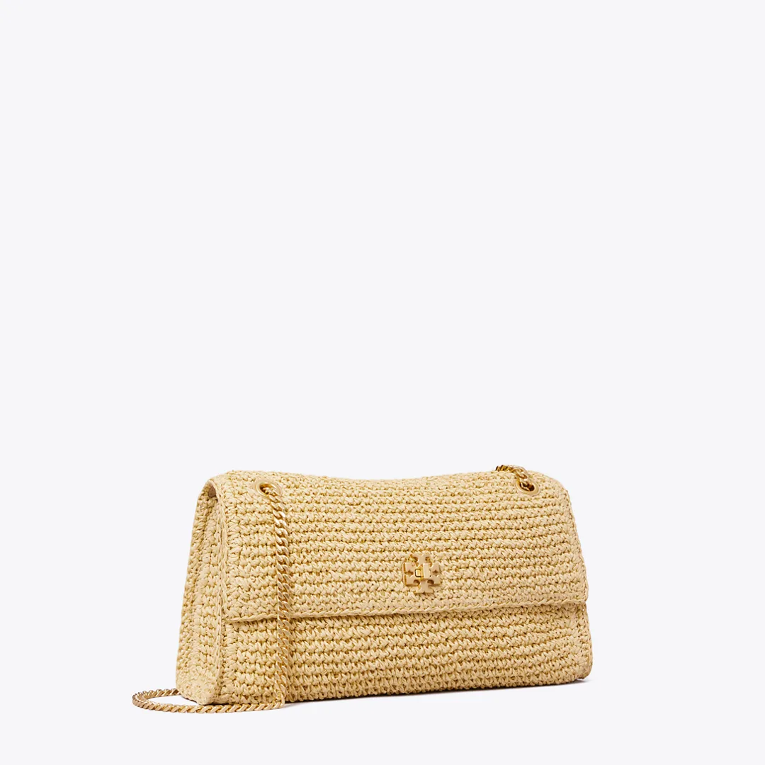Kira Turnlock Woven Shoulder Bag by Tory Burch