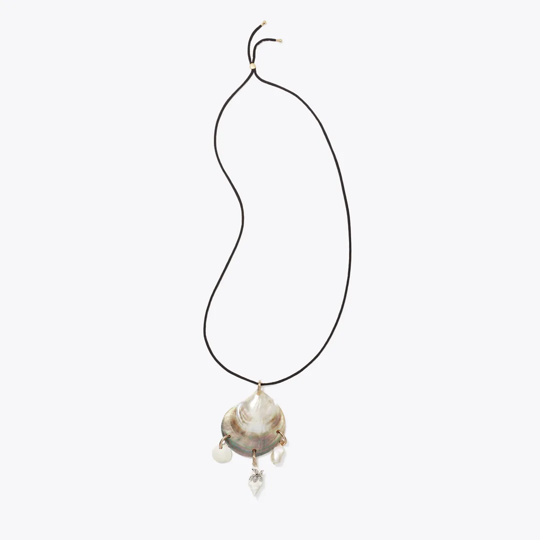 Curiosity Shell Pendant Necklace by Tory Burch