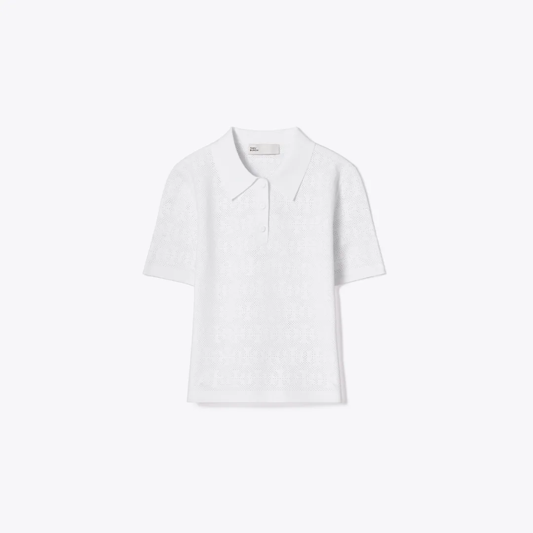 Pointelle Viscose Polo