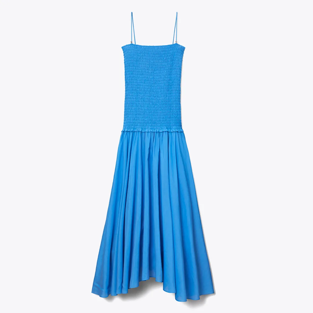Solid Smocked Dress