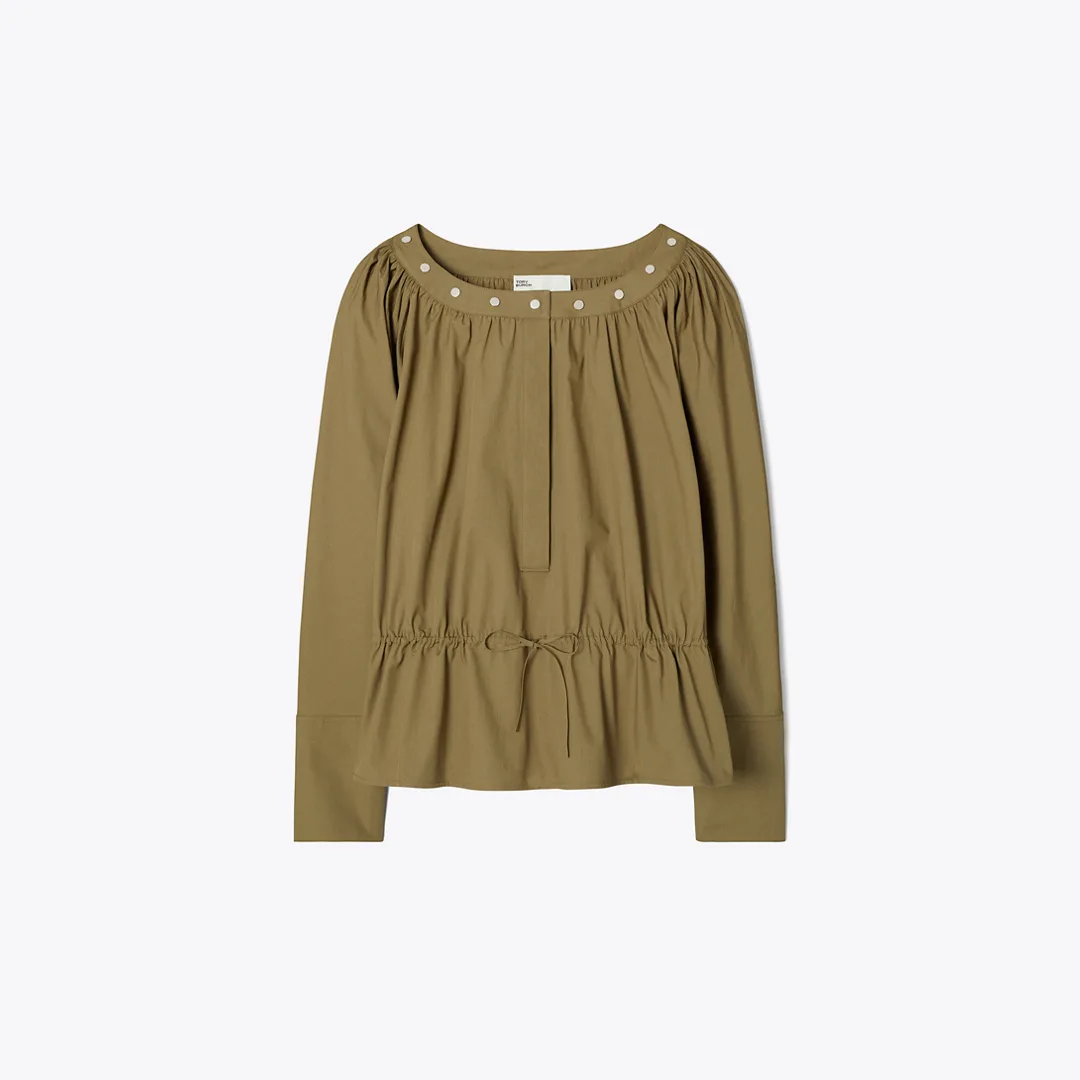 Cinched Cotton Top by Tory Burch