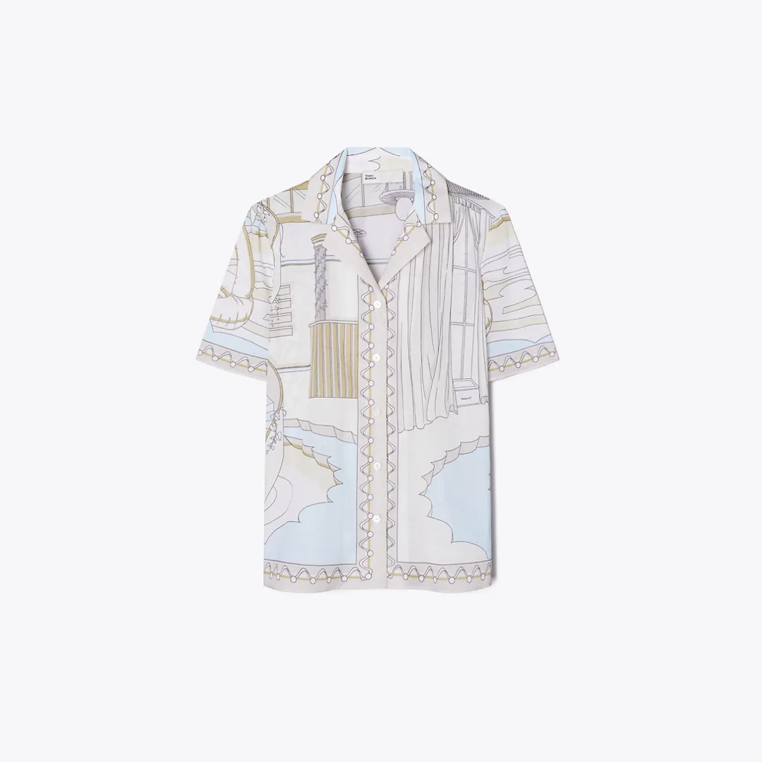 Printed Camp Shirt