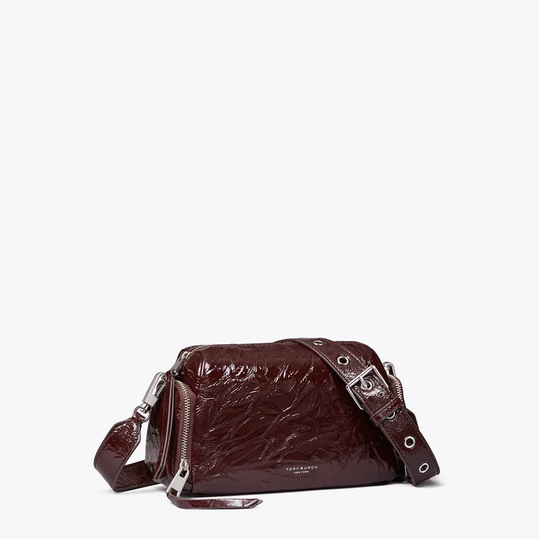 Perry Patent Voyager Crossbody Bag by Tory Burch