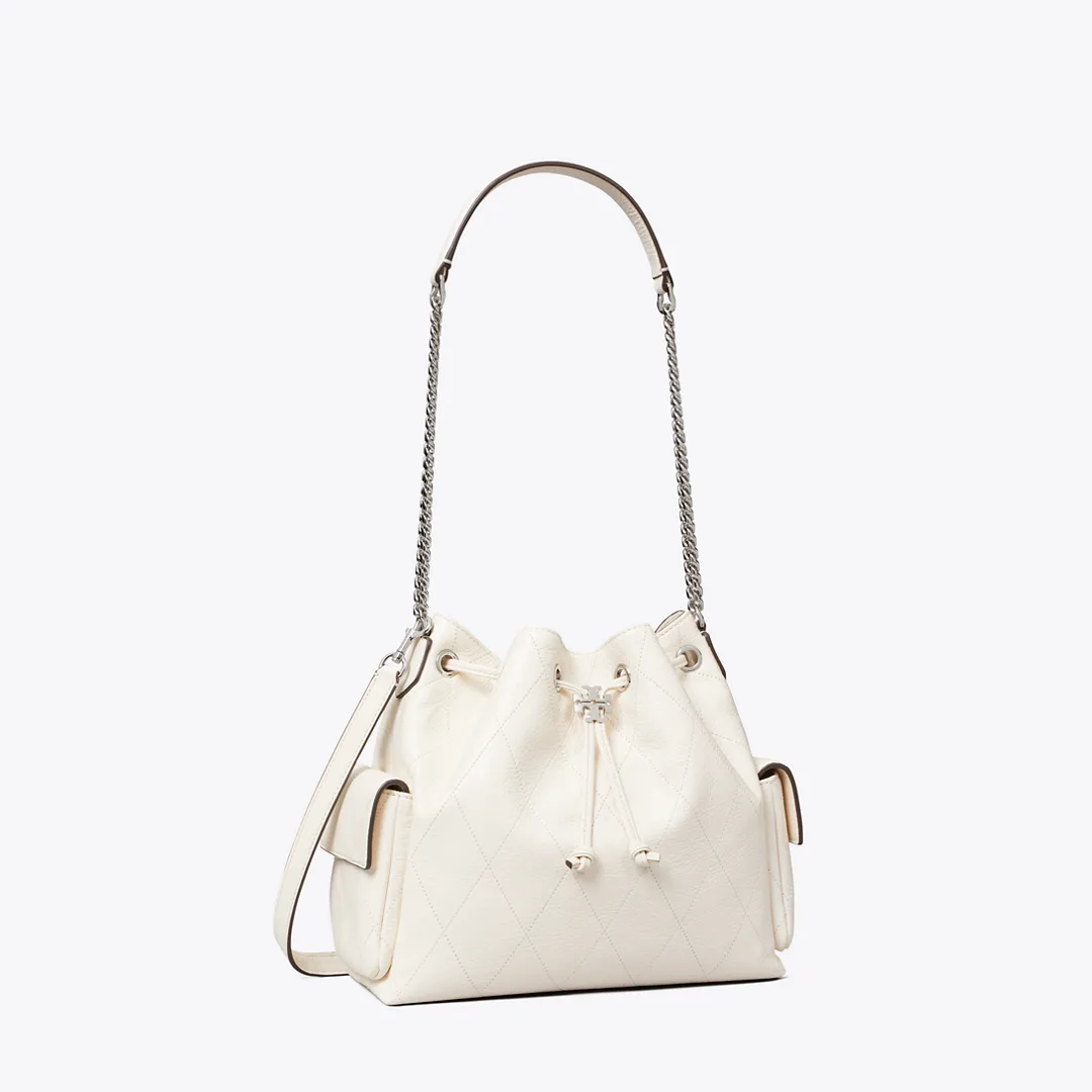 Charlie Quilted Drawstring Shoulder Bag by Tory Burch