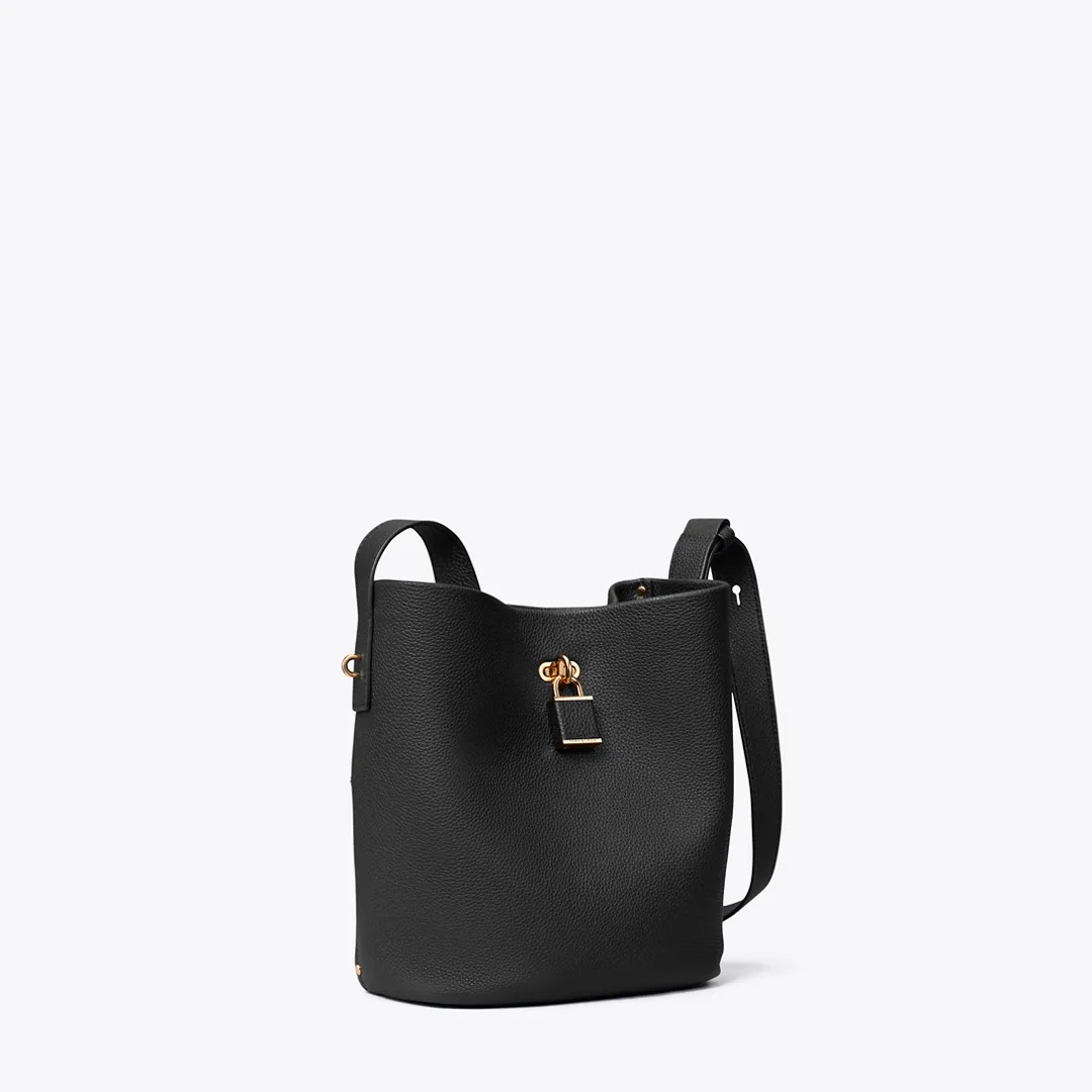 Medium Lock Slim Bucket Bag by Tory Burch