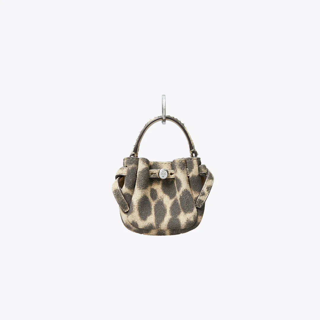 Romy Suede Bucket Bag Charm by Tory Burch