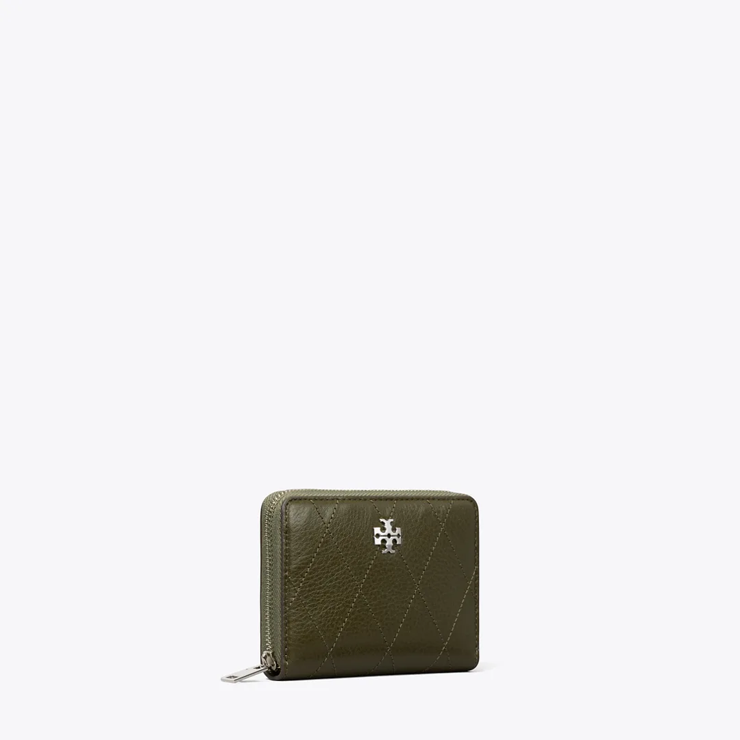 Small Charlie Quilted Zip-Around Wallet