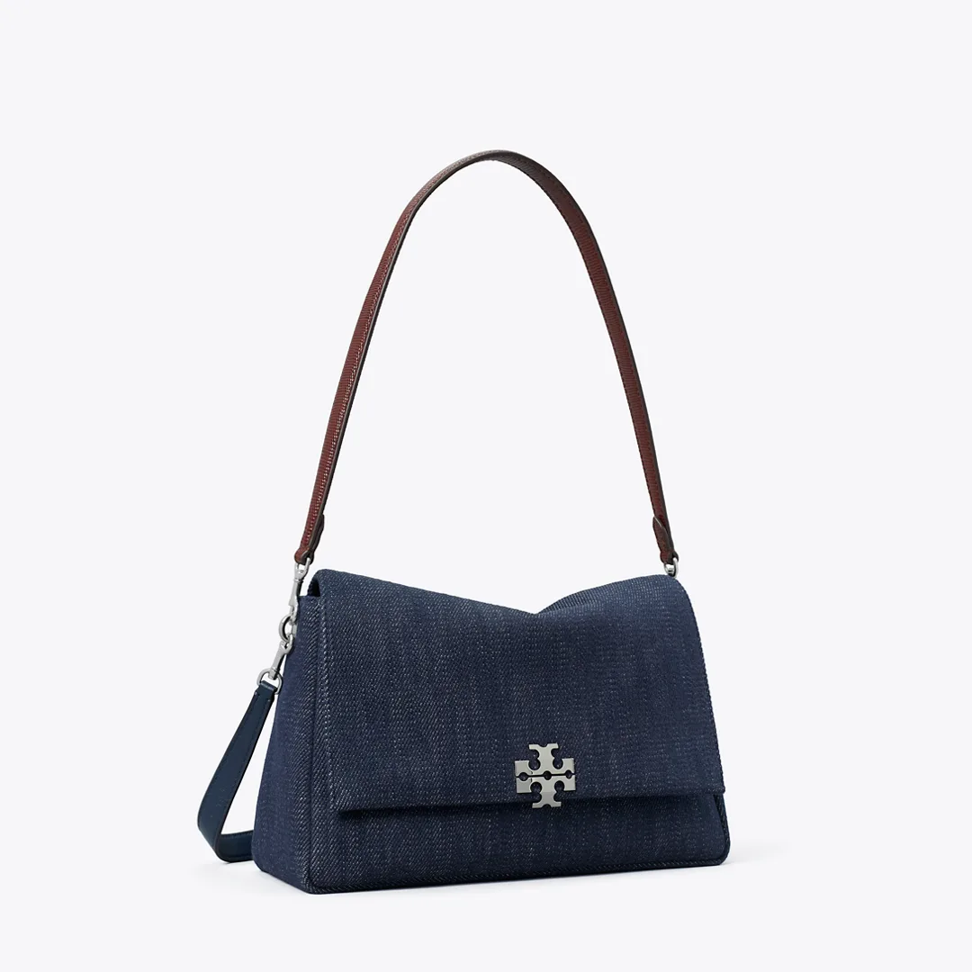Charlie Denim Shoulder Bag by Tory Burch
