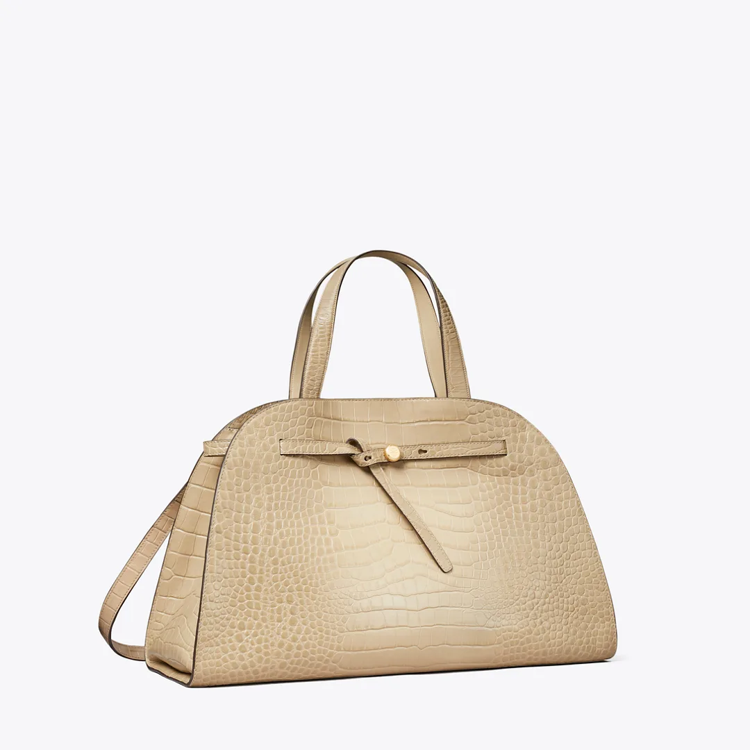 Romy Croc-Embossed Bauletto