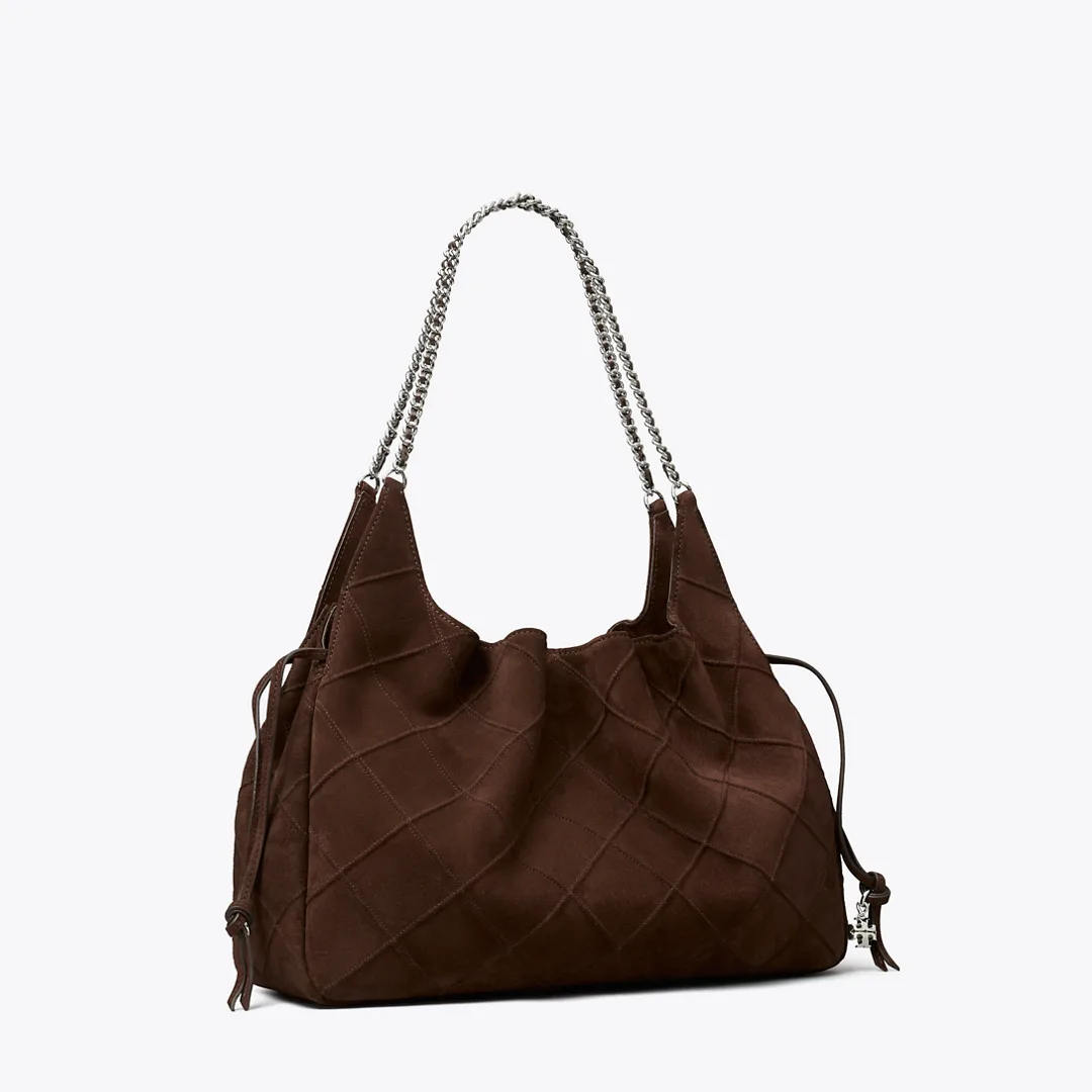Large Fleming Suede Tote by Tory Burch