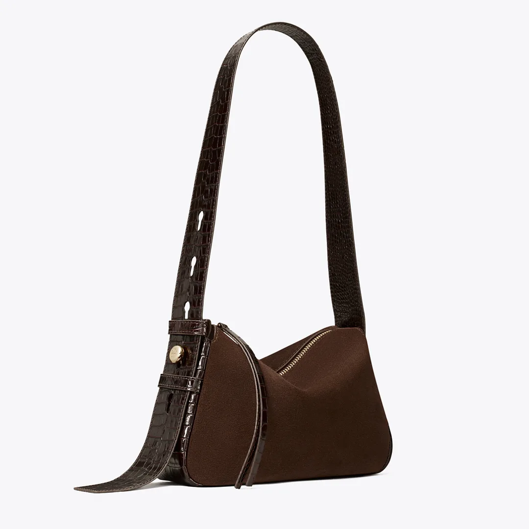 Small Romy Suede Shoulder Bag