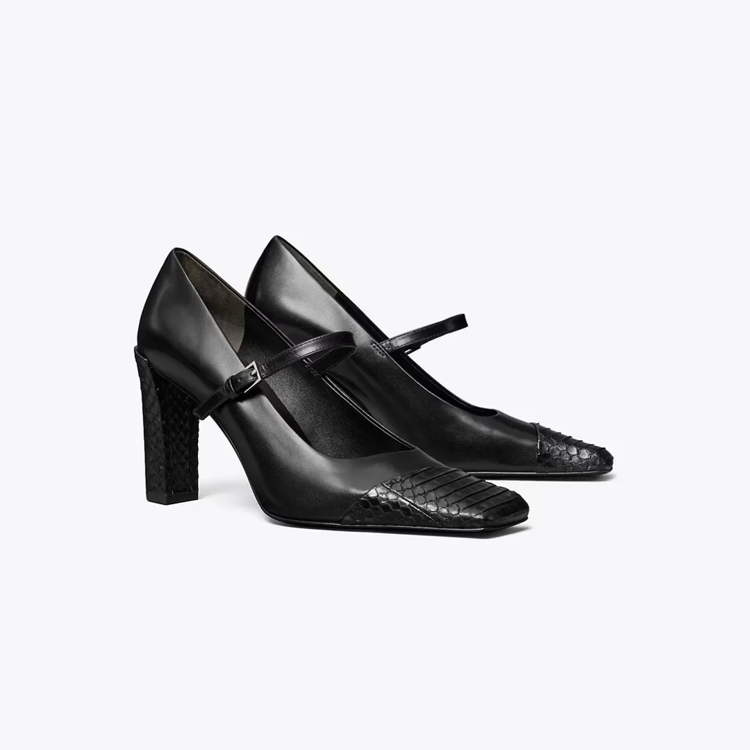 Asymmetric Mary Jane Pump by Tory Burch