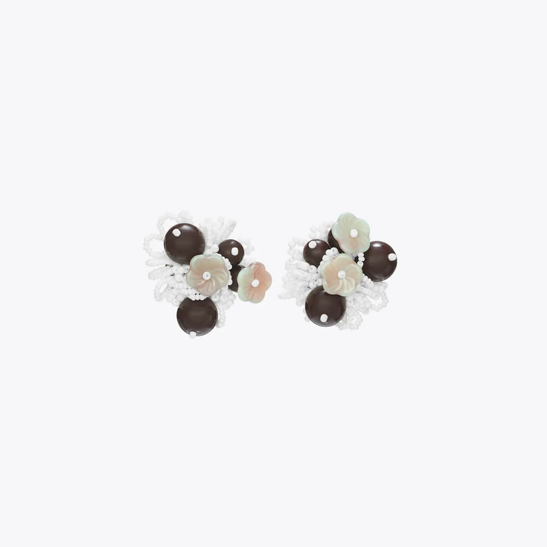 Runway Beaded Cluster Earrings by Tory Burch