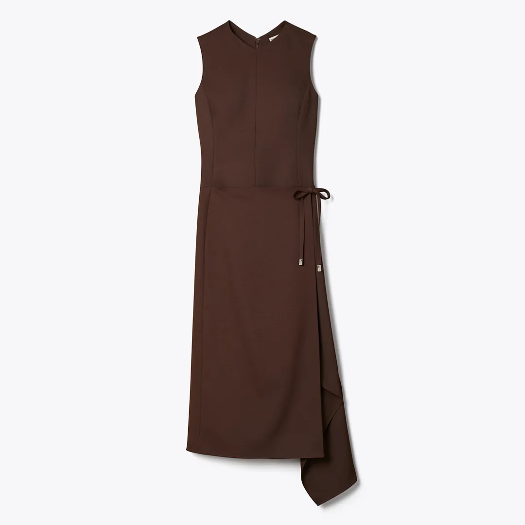 Twill Wrap Dress by Tory Burch