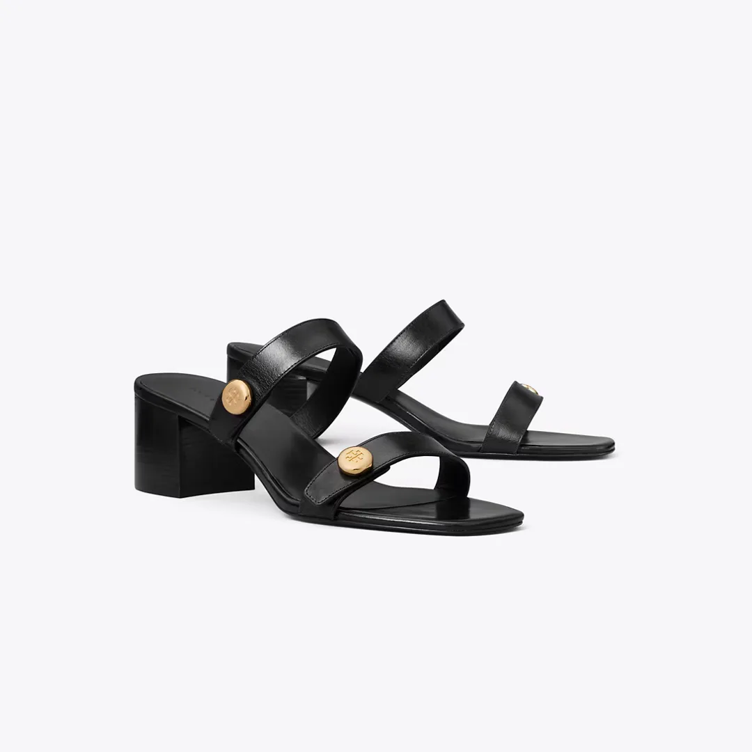 Romy Block-Heel Sandal by Tory Burch