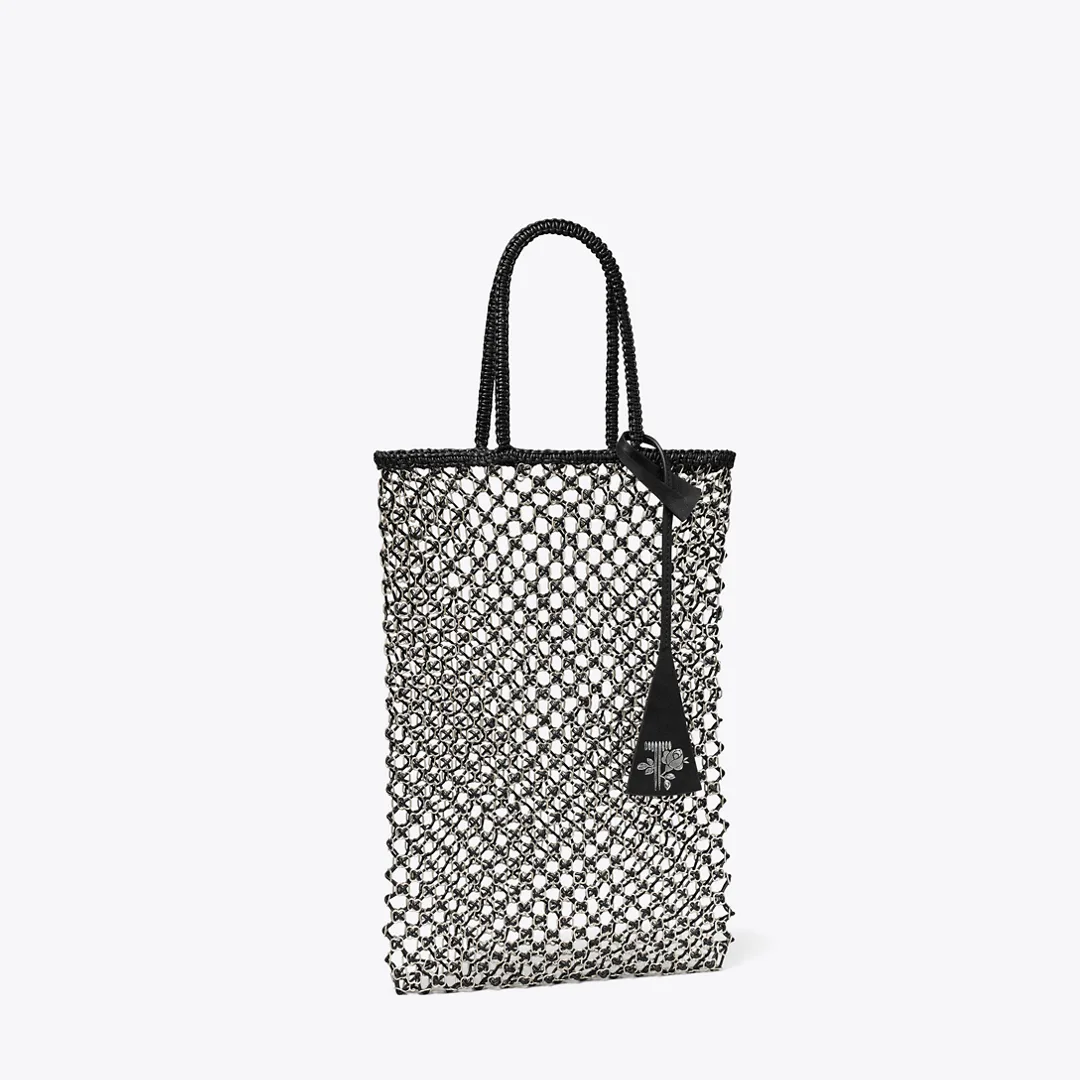 Small Handwoven Chain Mesh Tote by Tory Burch