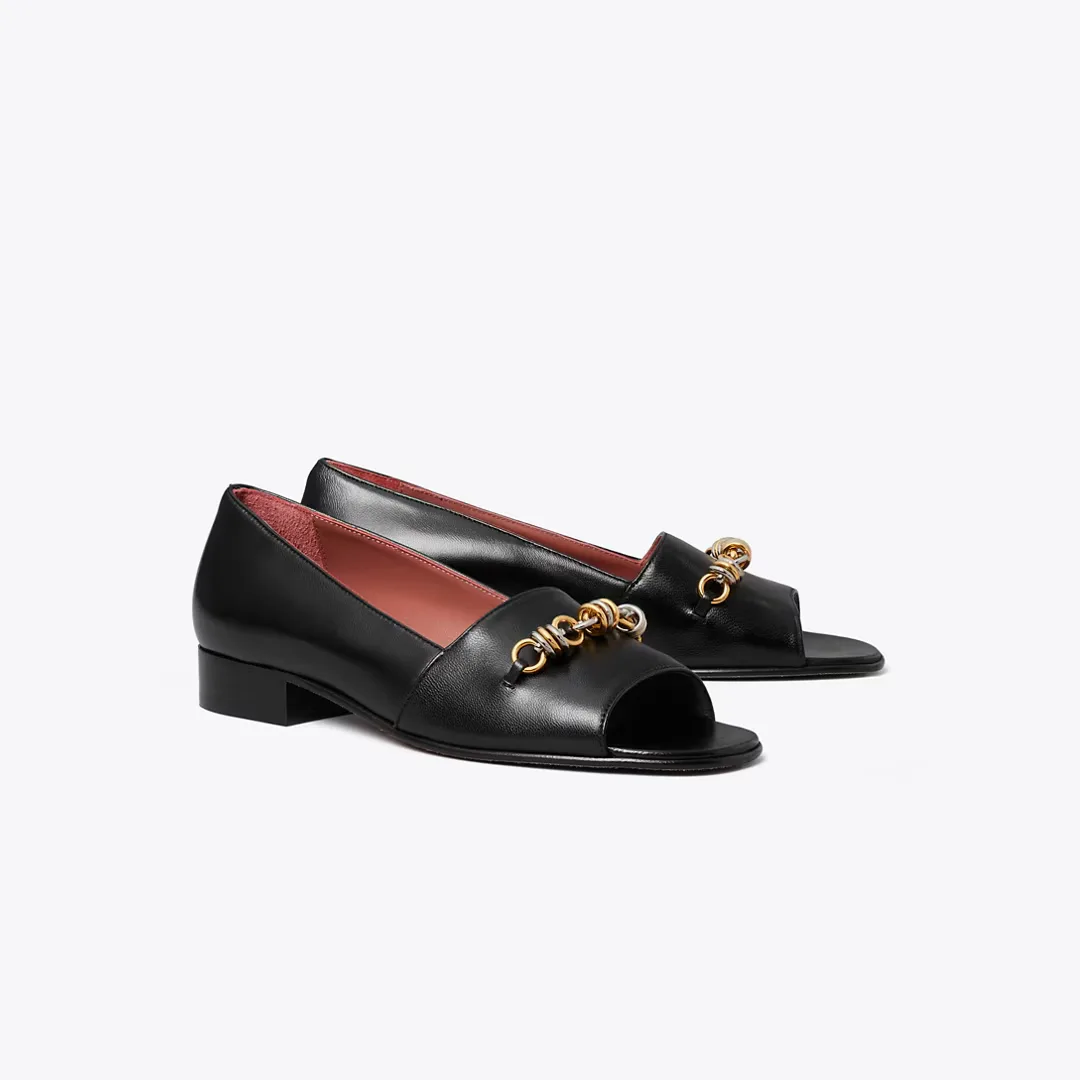 Runway Chain Peep-Toe by Tory Burch