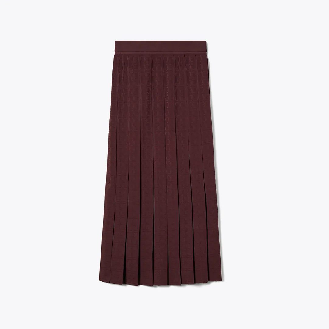 T Monogram Jacquard Skirt by Tory Burch