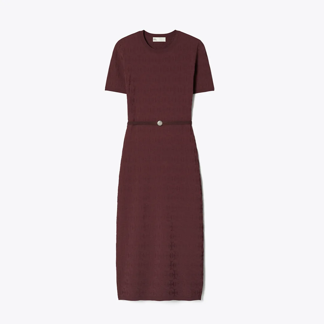 T Monogram Jacquard Dress by Tory Burch