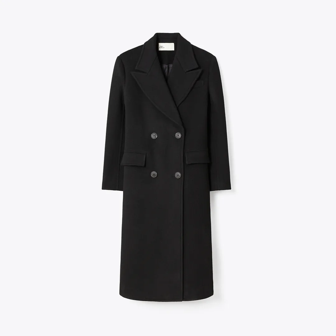 Double Breasted Wool Coat by Tory Burch