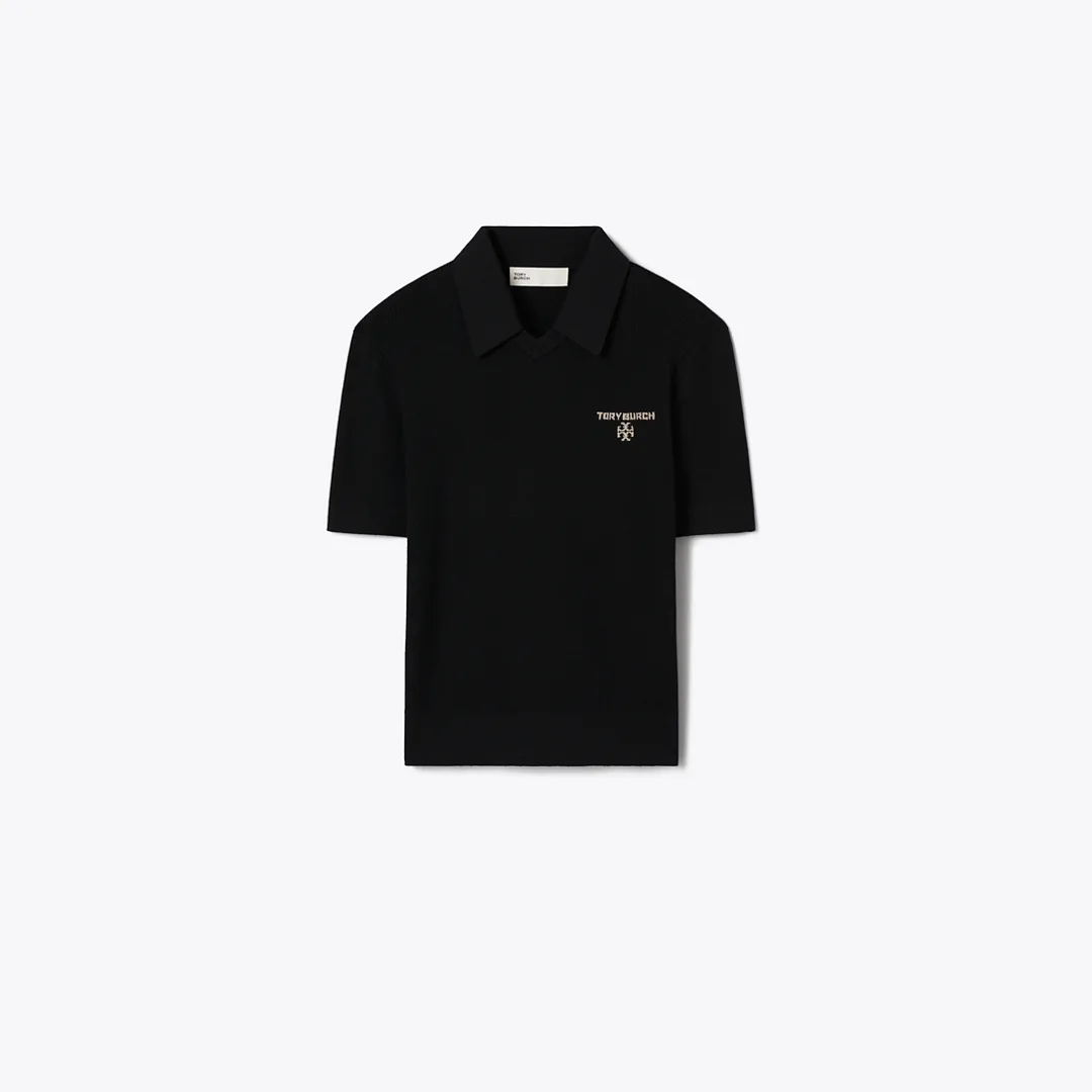 Simone Wool Polo by Tory Burch