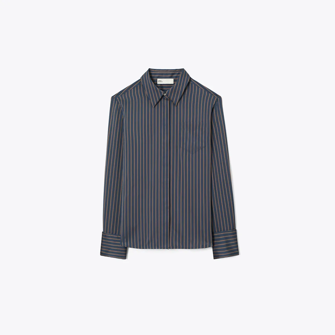 Bunny Knot Viscose Shirt by Tory Burch