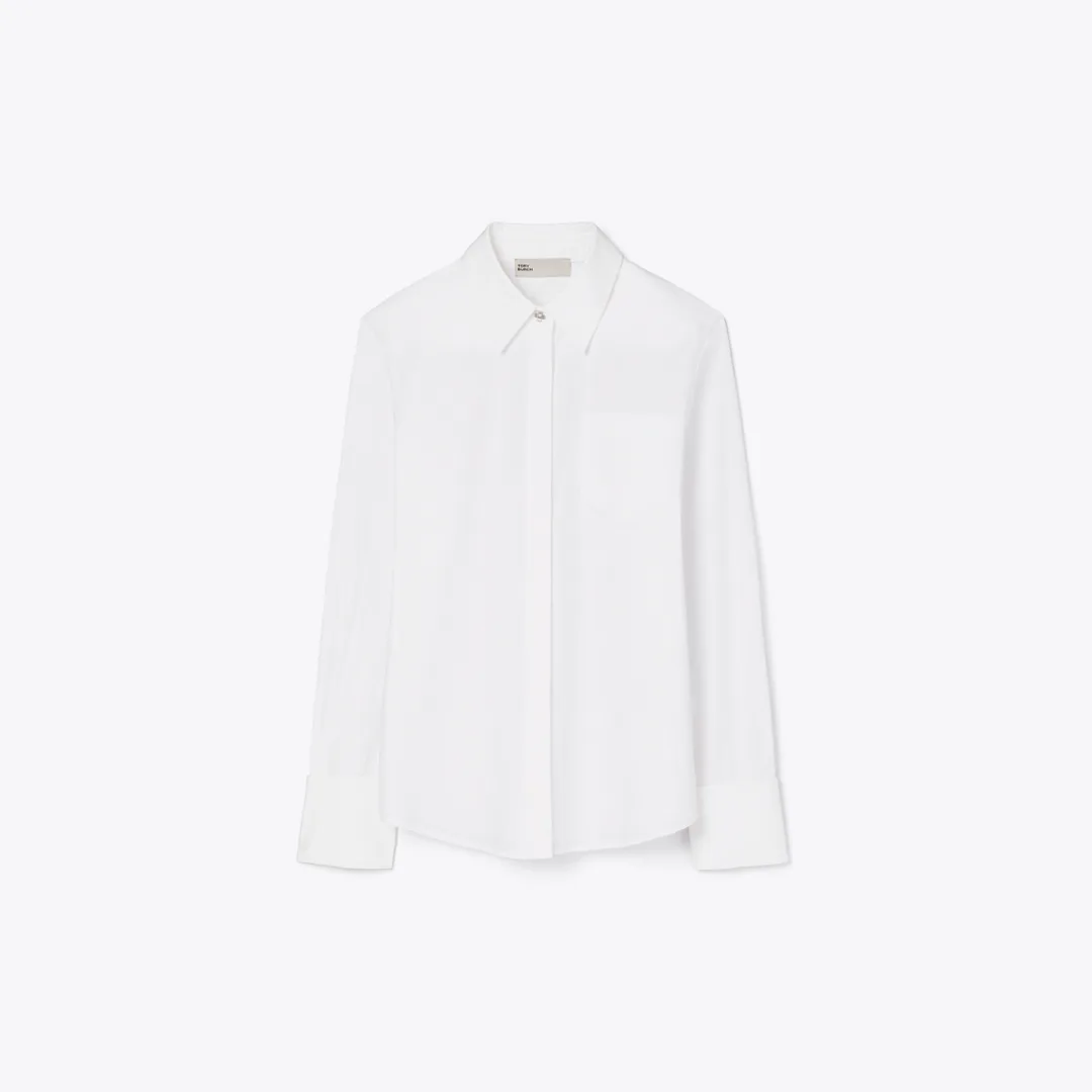 Bunny Knot Poplin Shirt by Tory Burch