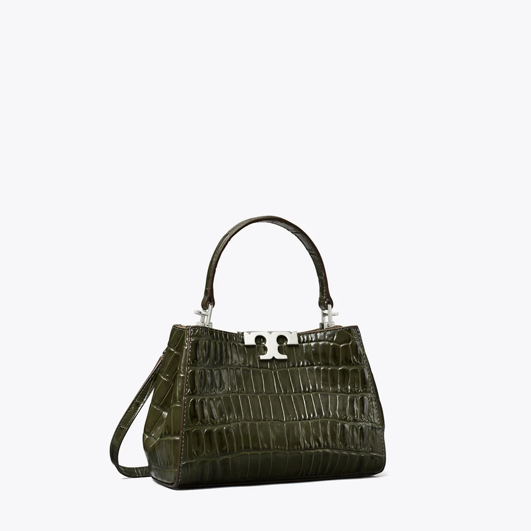 Mini Eleanor Croc-Embossed Satchel by Tory Burch