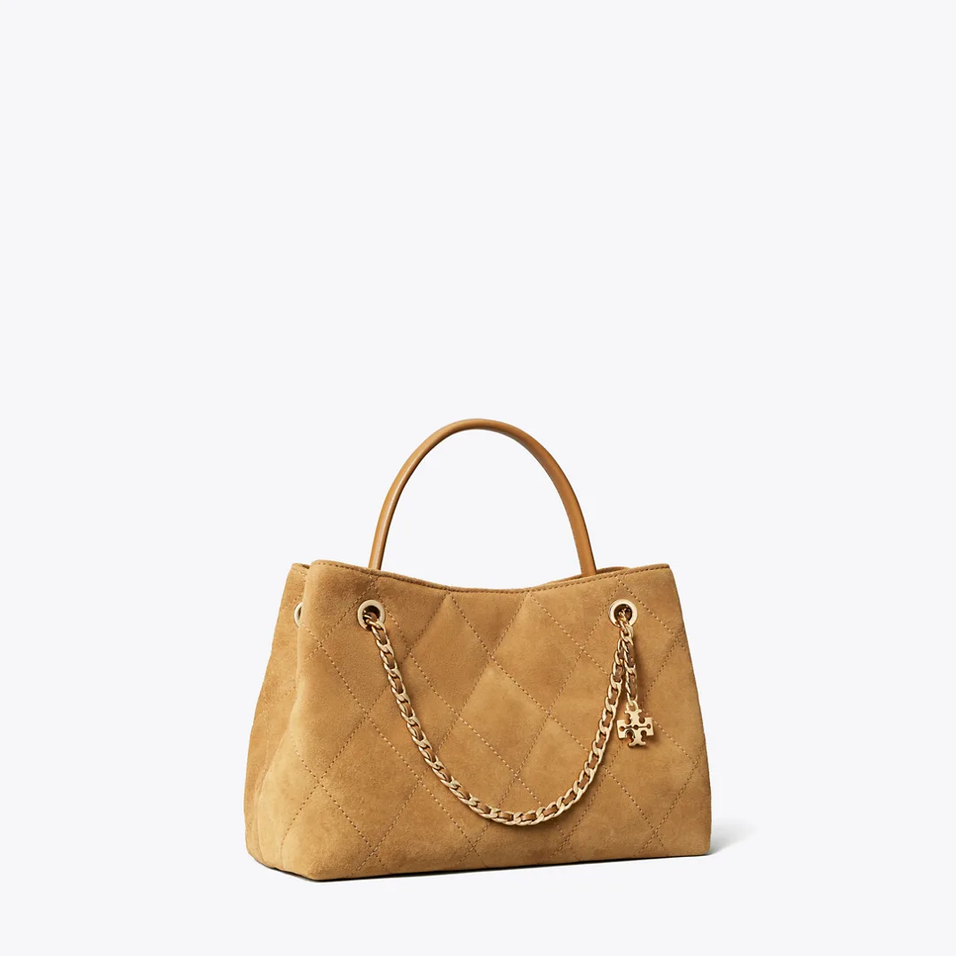 Small Fleming Suede Carryall by Tory Burch