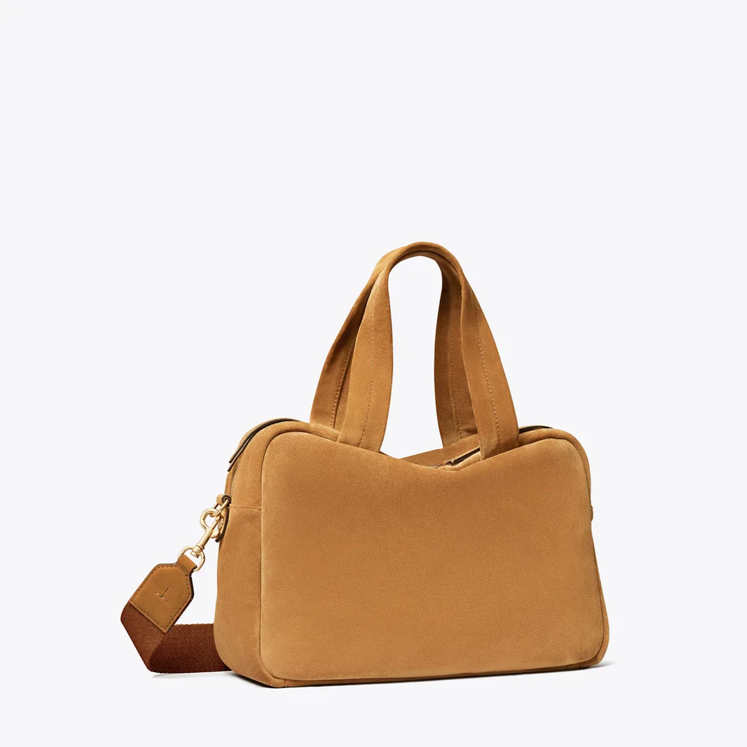 Suede Satchel