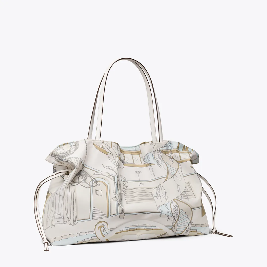 Ella Printed Drawstring Tote by Tory Burch