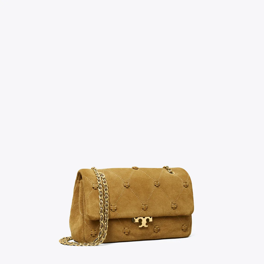 Small Bunny Knot Suede Shoulder Bag by Tory Burch