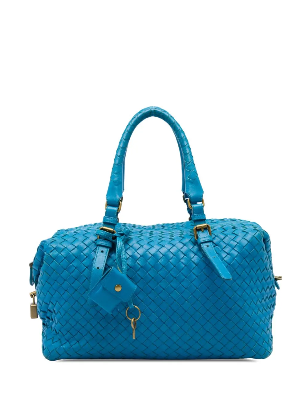 2009 Nappa Intrecciato Boston Bag by Bottega Veneta Pre-Owned