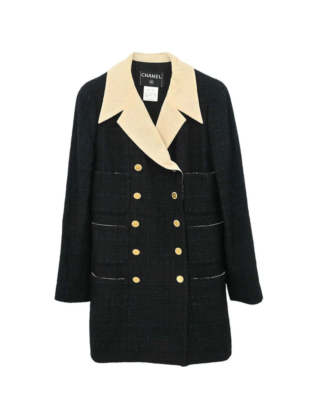 2002 Double-Breasted Coat by CHANEL Pre-Owned