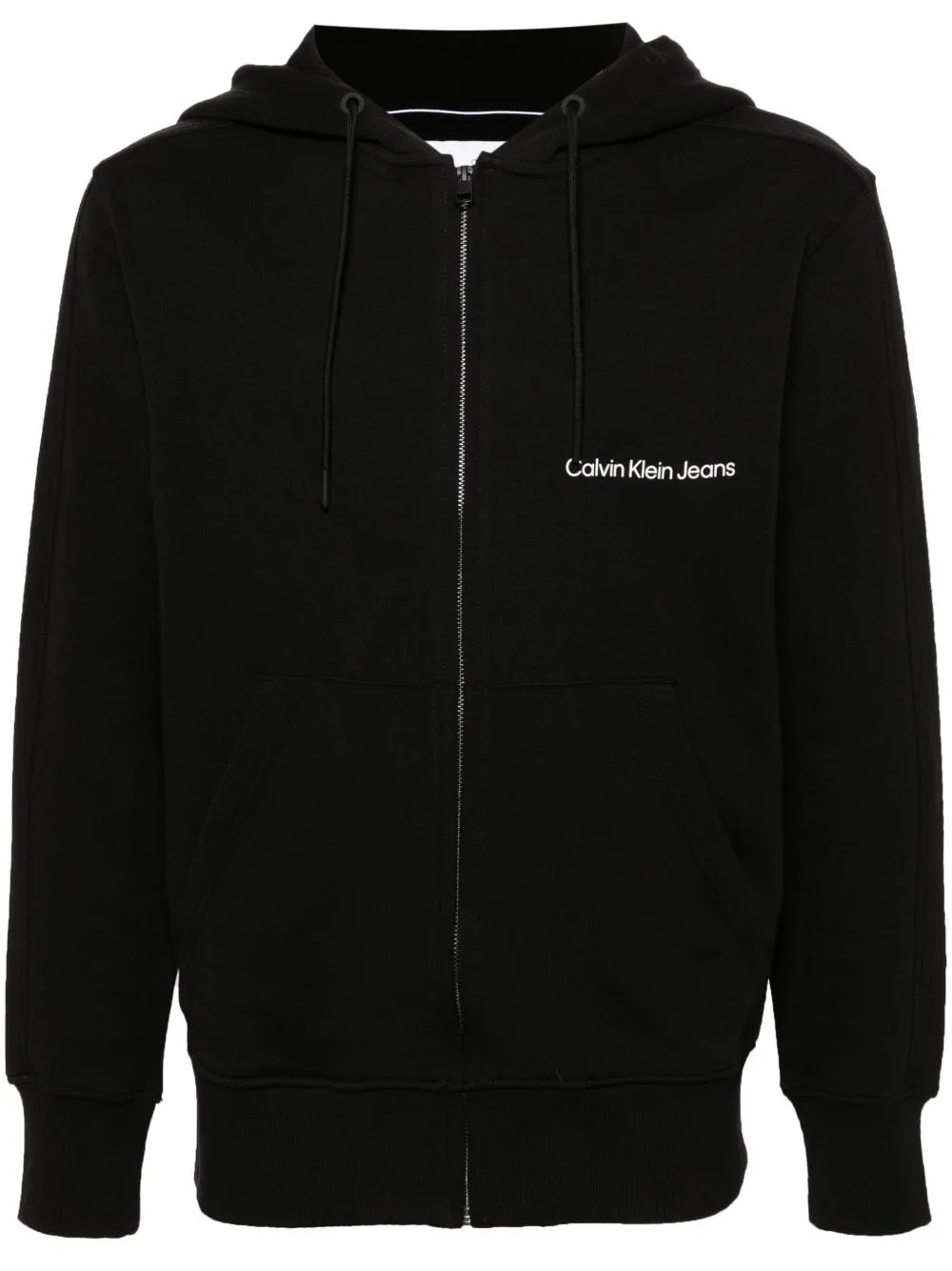 Logo-Print Zipped Hoodie by Calvin Klein Jeans