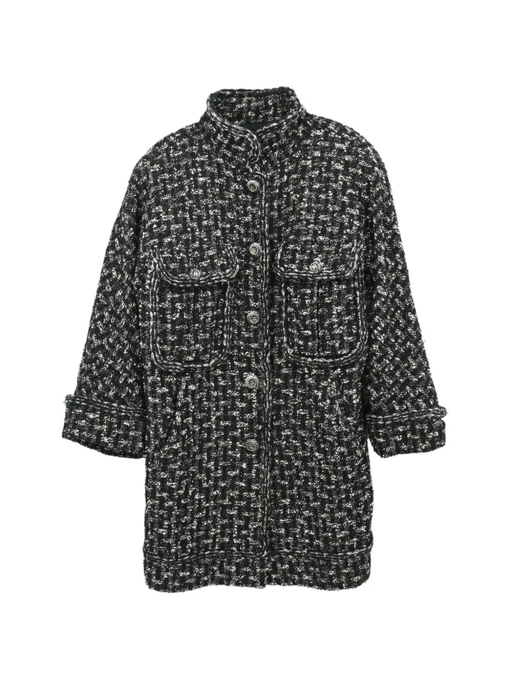 2013-2014 Button-Up Single-Breasted Coat by CHANEL Pre-Owned