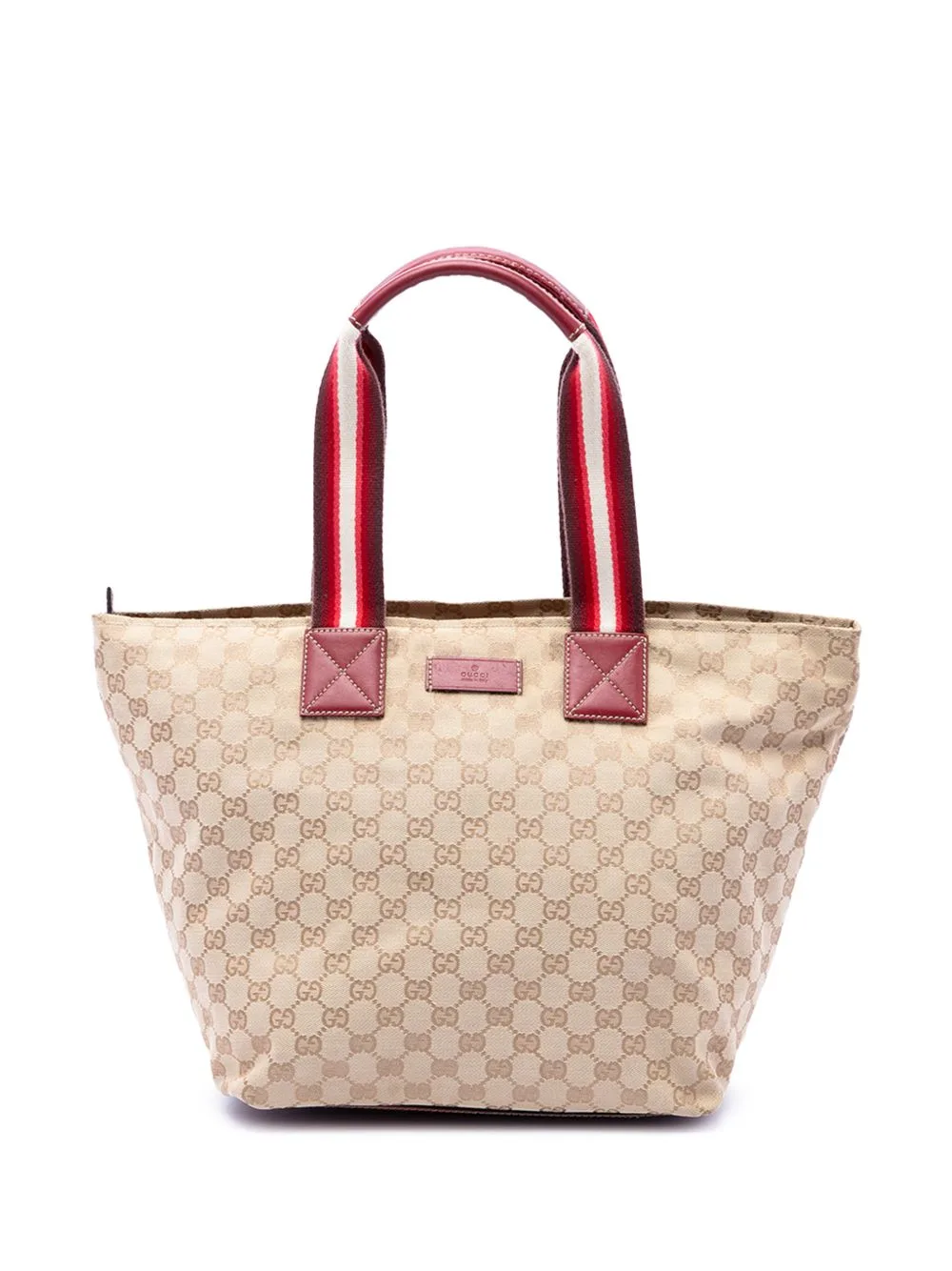 2016-2026 GG Canvas Web Tote Bag
