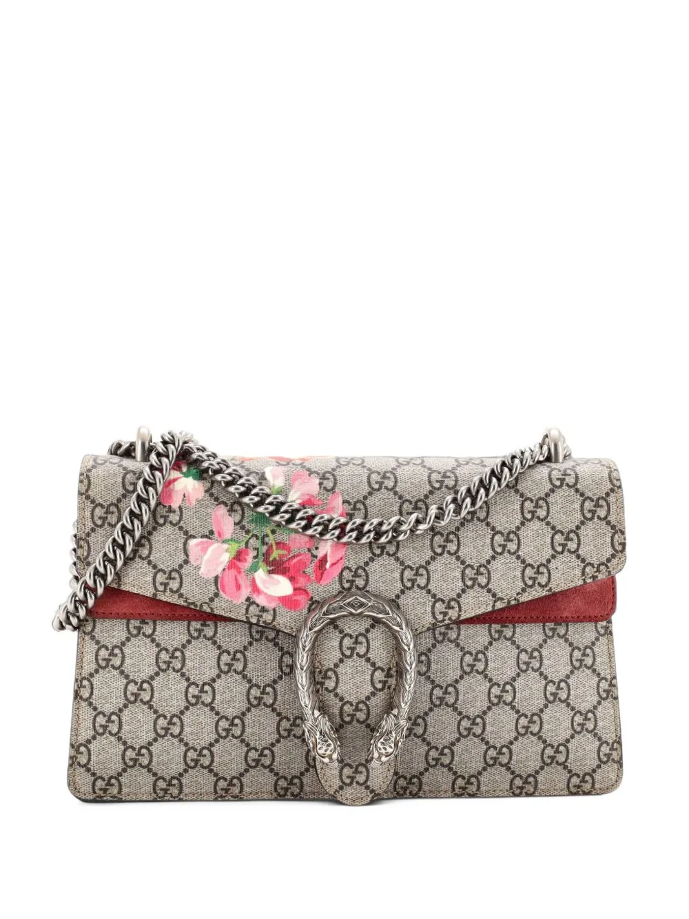 Dionysus Bag Blooms Print GG Coated Canvas Small Shoulder Bag by Gucci Pre-Owned
