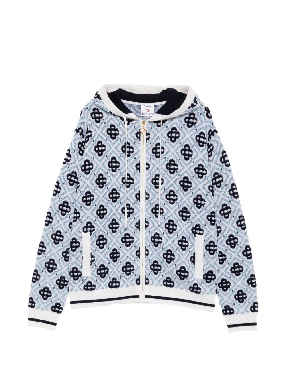 CC Monogram Zip-Up Hoodie by Casablanca
