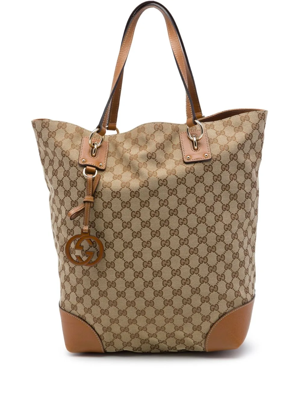 2016-2026 Large GG Canvas GG Charm Tote Bag by Gucci Pre-Owned