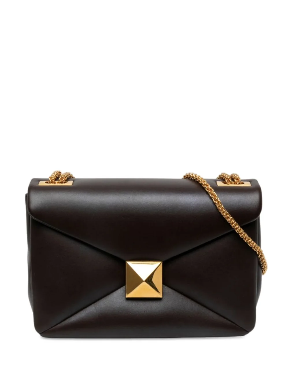 2018-2026 Nappa One Stud Chain Crossbody Bag by Valentino Garavani Pre-Owned
