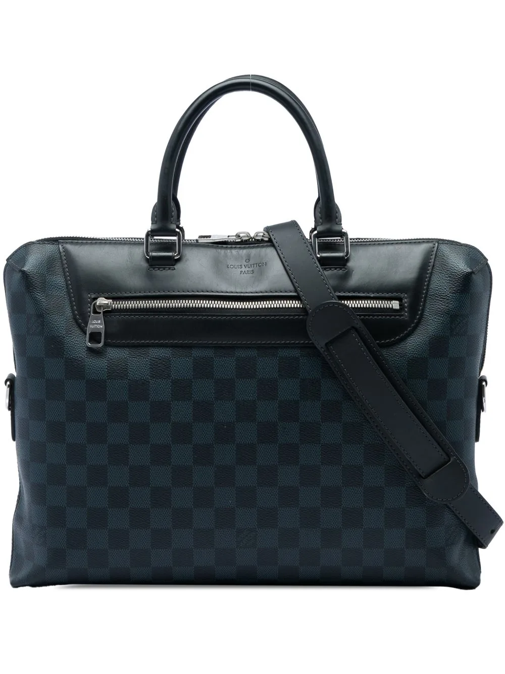 2018 Damier Cobalt Porte Documents Jour Business Bag by Louis Vuitton Pre-Owned